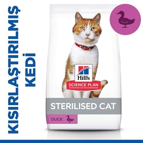 Hills Kısırlaştırılmış Kedi Maması Ördekli 10 Kg