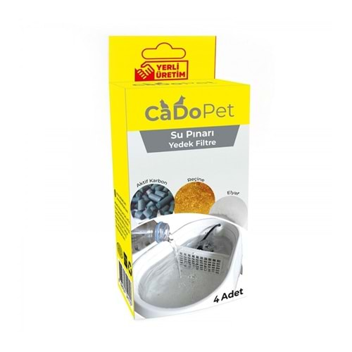 Cadopet 2lt Su Pınarı 4lü Paket Yedek Filtre