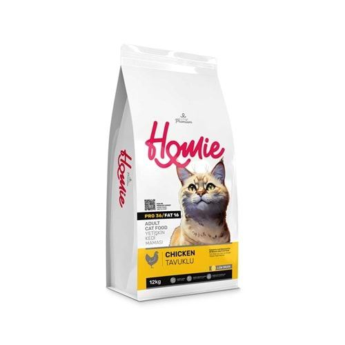 Homie Adult Cat Chicken Low Grain 12 KG