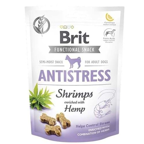 Brit Antistress Karides ve Kenevirli Köpek Ödül Maması 150gr