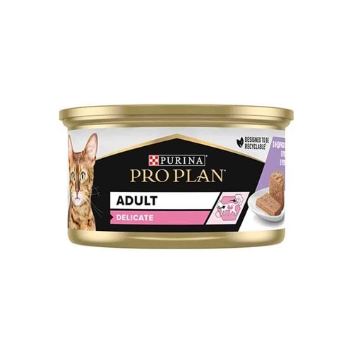 Pro Plan Delicate Hindi Etli Kedi Konservesi 85gr