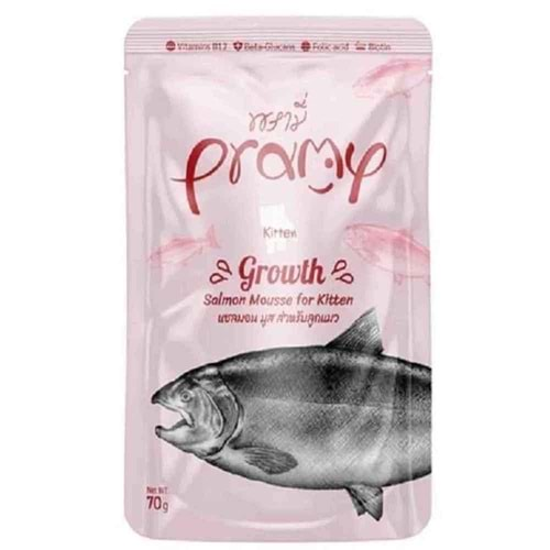 PRAMY YAVRU KEDİLER İÇİN SOMONLU MOUSSE 70 GR