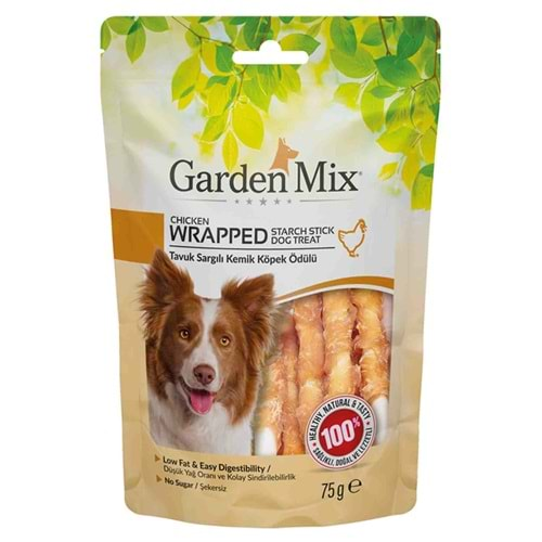 Garden Mix Tavuk Sargılı Kemik Köpek Ödülü 75gr