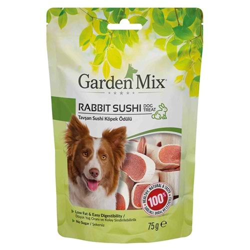 Garden Mix Tavşan Sushi Kemik Köpek Ödülü 75gr