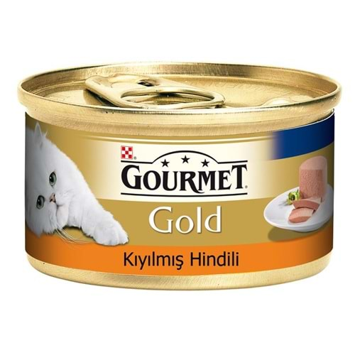 Gourmet Gold Kıyılmış Hindili Kedi Konservesi 85gr