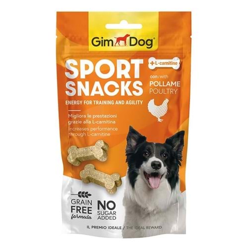 Gimdog Sportsnacks Mini Kemik Tavuk ve L-Carnitin 60 Gr