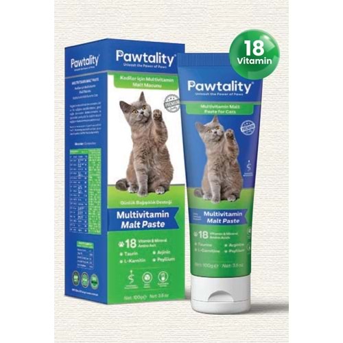 Pawtality Multivitamin Paste 100 gr Kediler Için Multivitamin Malt