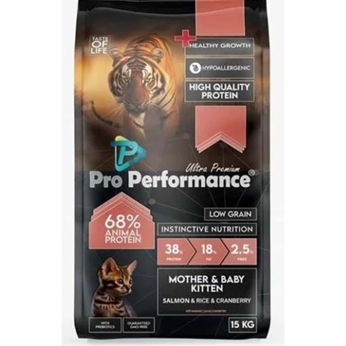 Pro Performance Mother & Baby-Kitten Somonlu ve Pirinçli 2kg