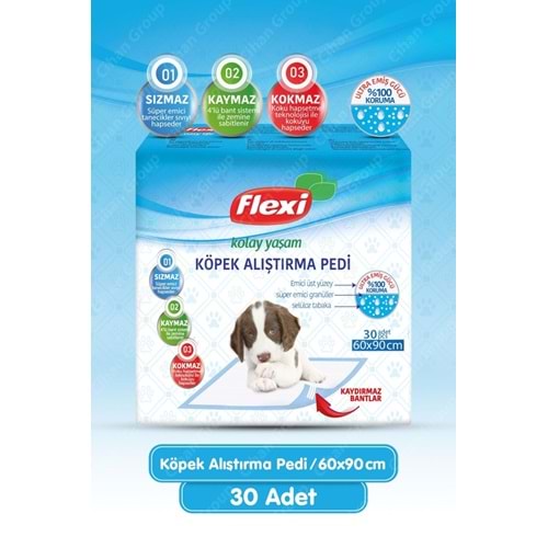 Flexi Köpek Alıştırma Pedi 60*90 Cm Kaydırmaz Bantlı