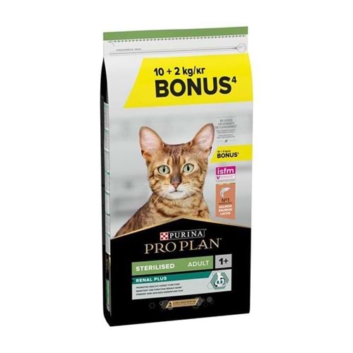 Pro Plan Somonlu Kısırlaştırılmış Kedi Maması 10kg + 2kg HEDİYE!