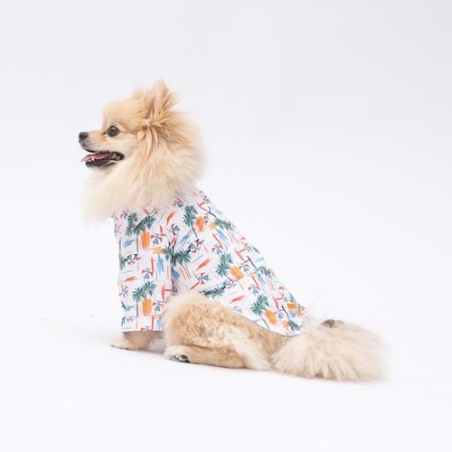 Pawstar Palm Beach Desenli Gömlek XL Beden