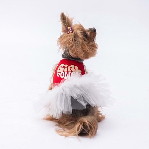 Pawstar Kırmızı Girl Power Elbise L Beden