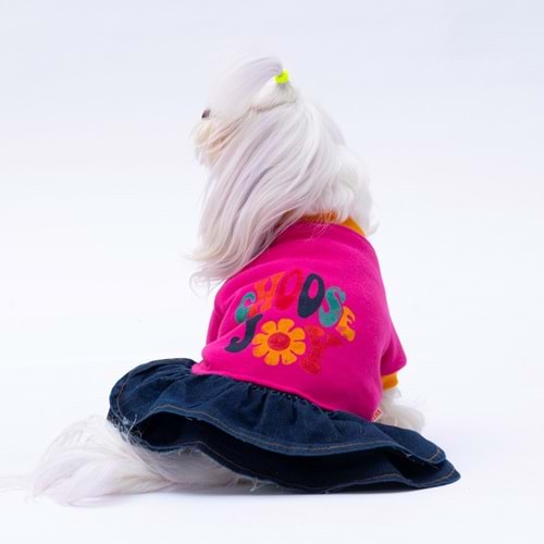 Pawstar Pembe Santa Rosa Elbise 2XL Beden