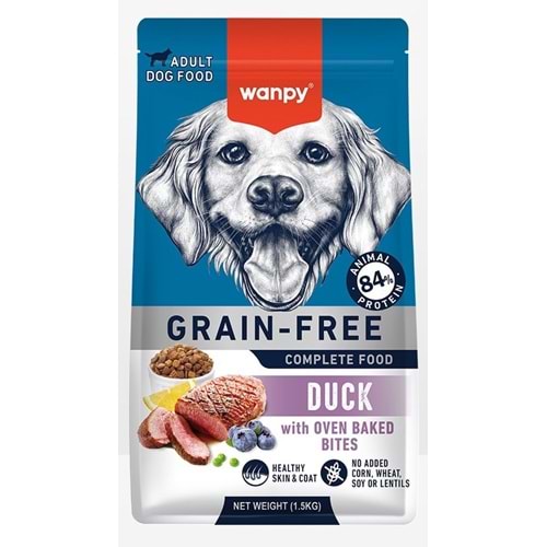 Wanpy Tahılsız Ördekli Yetişkin Köpek Maması 1,5 kg