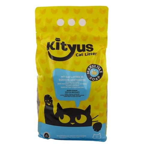 Kityus Marsilya Sabunlu 5 lt Sodyum Bentonit Kedi Kumu