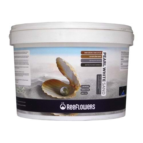 ReeFlowers Pearl White Sand Mineralli Akvaryum Kumu 25Kg (0,5-1 mm)