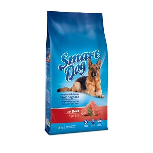 Smart Dog Bifteklii Yetişkin Köpek Maması 15