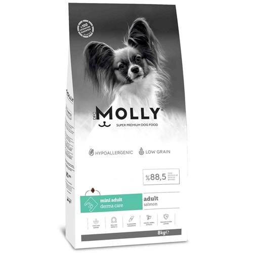 Molly Hipoalerjenik Somonlu Küçük Irk Yetişkin Köpek Maması 8kg