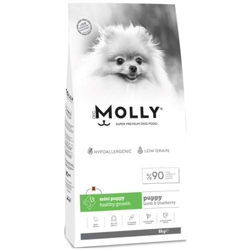 Molly Kuzu Etli 8 kg Küçük Irk Yavru Köpek Maması