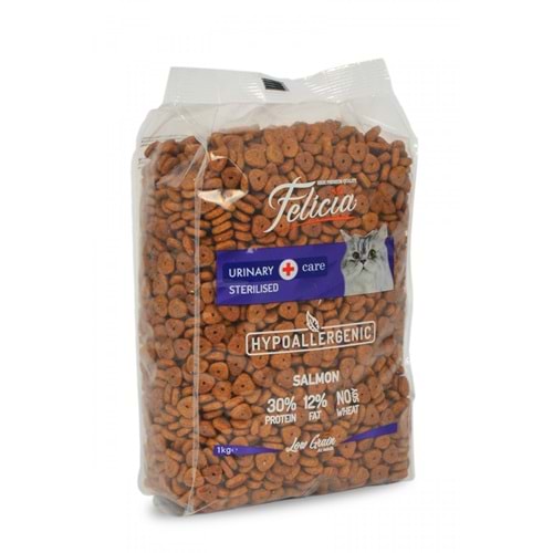 Felicia Düşük Tahıllı Hipoalerjenik Somonlu Kısırlaştırılmış Kedi Maması 1 Kg