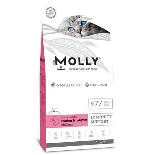Molly Tavuklu Yavru&Anne Kedi Maması 15kg
