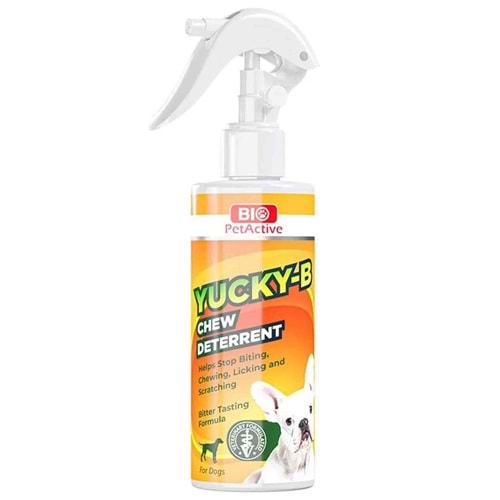 Bio PetActive Yucky-B Chew Deterrent Köpek Uzaklaştırıcı ve Çiğneme Önleyici Sprey 250ml