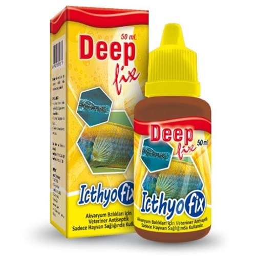 Deep Fix Ichthyofix Akvaryum Balıkları İçin Deri Losyonu 50 Ml