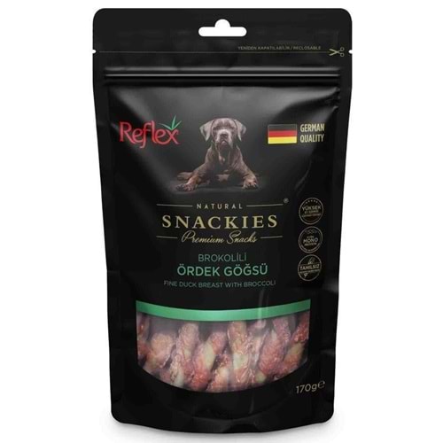 Reflex Snackies Brokolili Ördek Göğsü Köpek Ödül Maması 170gr