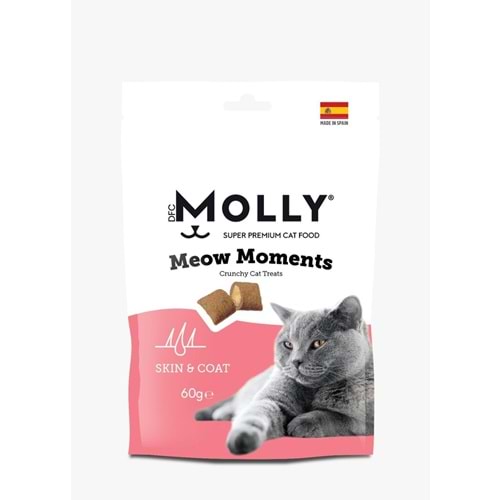 MOLLY MEOW MOMENTS DERİ VE TÜY BAKIMI KEDİ ÖDÜL MAMASI (SKİN_COAT) 60 GR