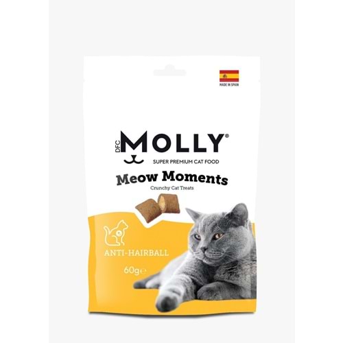 MOLLY MEOW MOMENTS TÜY YUMAĞI KONTROLÜ KEDİ ÖDÜL MAMASI (ANTİ-HAİRBALL) 60G