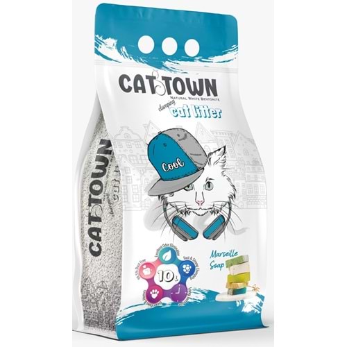Cat Town Marsilya Sabun Kokulu Bentonit Kedi Kumu 10 Lt