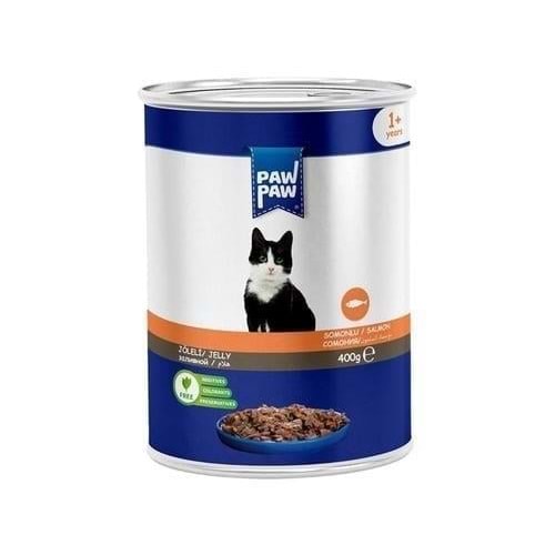 Paw Paw Jelly Somonlu Yetişkin Kedi Konserve Maması 400 Gr