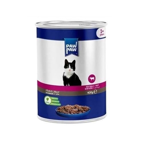 Paw Paw Jelly Bi·ftekli· Yetişkin Kedi Konserve Maması 400 Gr