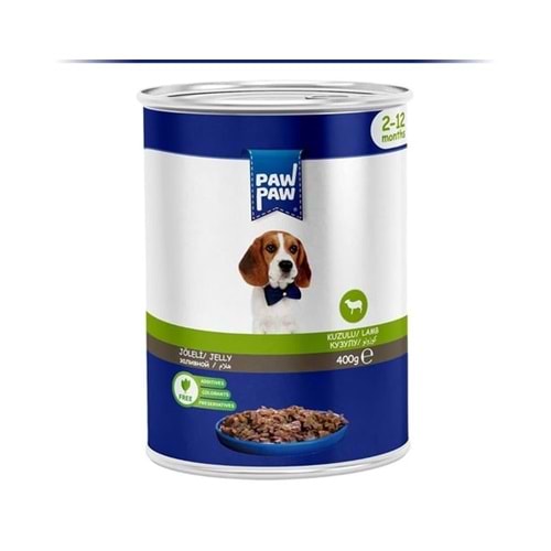 Paw Paw Jelly Kuzulu Yavru Köpek Konserve Maması 400 gr