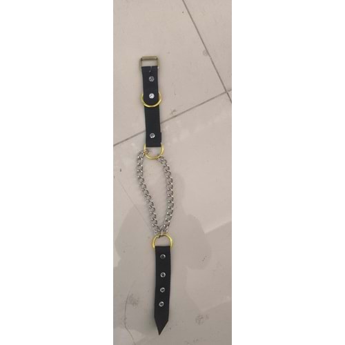 Kalın Zincirli 55cm Kemer Tasma