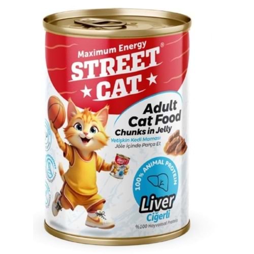 STREET CAT CHUNKS İN JELLY CİĞERLİ KEDİ KONSERVE 400GR