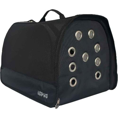 Lepus Mesh Bag Kedi Köpek Taşıma Çantası Siyah