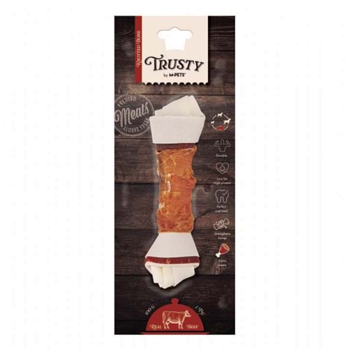 M-Pets Trusty Extra Sığır Etli Düğümlü Köpek Çiğneme Kemiği 20,3cm