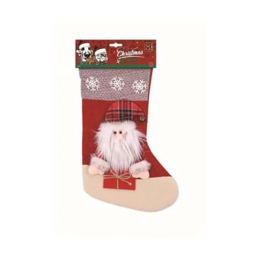 M-Pets Chrıstmas Stockıng Santa Köpek Oyuncağı