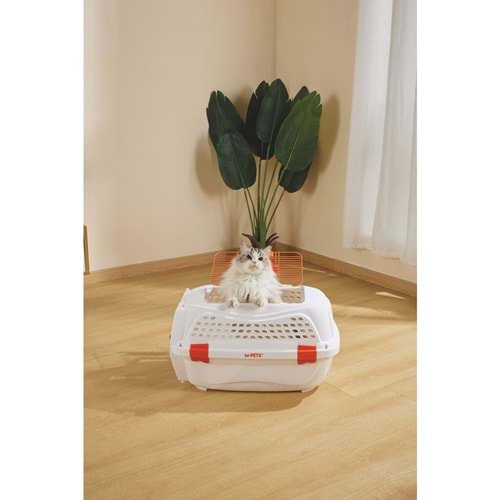 M-Pets Eco Giro Carrier Köpek Taşıma Çantası 51,6x32,7x29,6cm (Beyaz) [M]