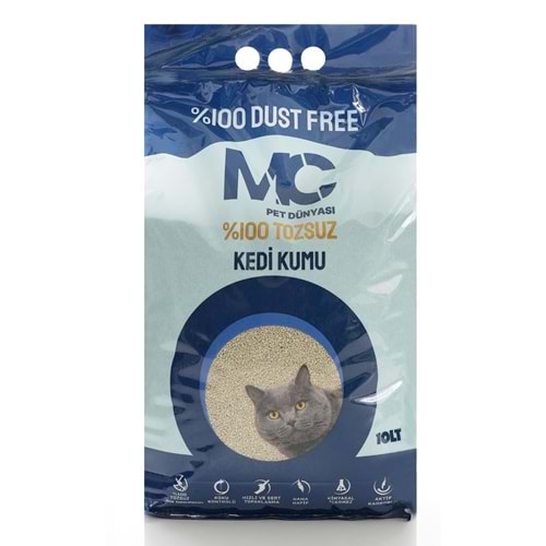 MC Cat Aktif Karbon Tozsuz MicroBall Kedi Kumu 10 Lt