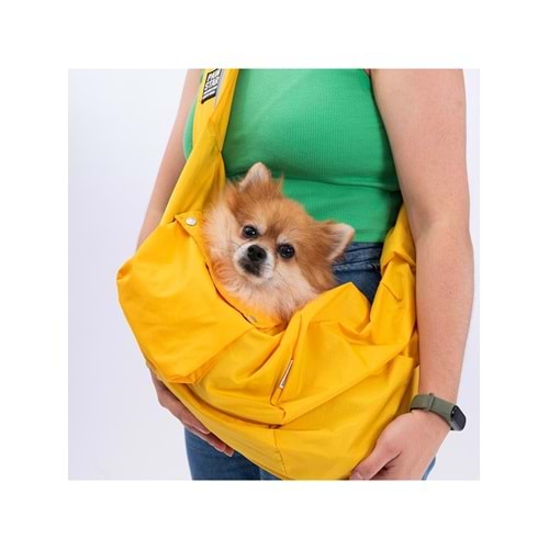 Pawstar Sarı Crossbody Küçük Irk Köpek Çapraz Taşıma Çantası