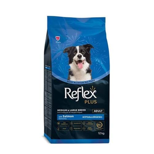 Reflex Plus Orta ve Büyük Irk Somonlu Yetişkin Köpek Maması 12 Kg