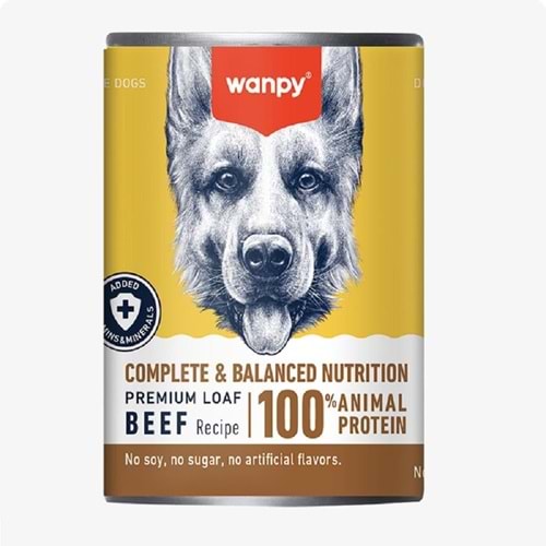 Wanpy Sığır Etli Ezme Köpek Konservesi 375gr