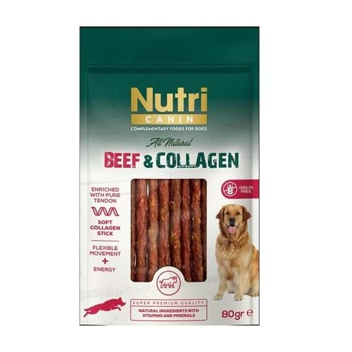 Nutri Canin Biftekli ve Kolajenli Tahılsız Et Ödülü 80 Gr