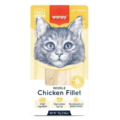 Wanpy Tavuk Fileto Kedi Ödül Maması 25gr