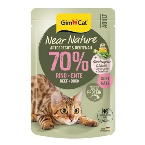 Gimcat Near Nature Sığır Etli&Ördekli Kedi Ödülü 85 Gr