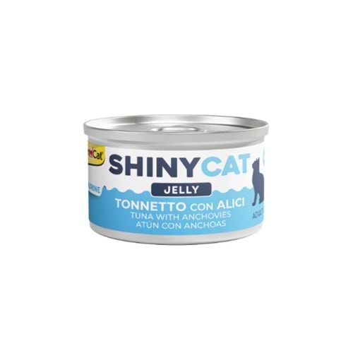GimCat Shinycat Jöle İçinde Ançuezli ve Ton Balıklı Kedi Konservesi 70g