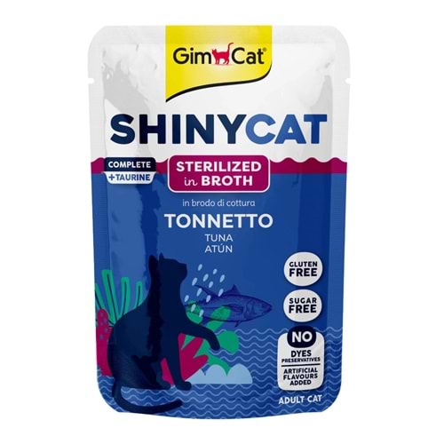 GimCat Shinycat Sos İçinde Ton Balıklı Kısırlaştırılmış Kedi Konservesi 70gr