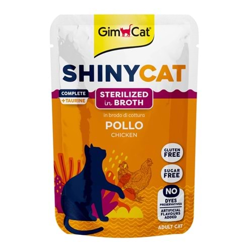 GimCat Shinycat Sos İçinde Tavuklu Kısırlaştırılmış Kedi Konservesi 70gr